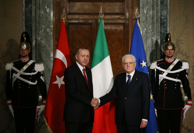 Cumhurbaşkanı Erdoğan, İtalya Cumhurbaşkanı ve Başbakanı ile görüştü